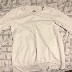 White oversized sweatshirt!